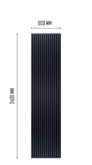BLACK Oak  2400 × 600 × 20 mm,